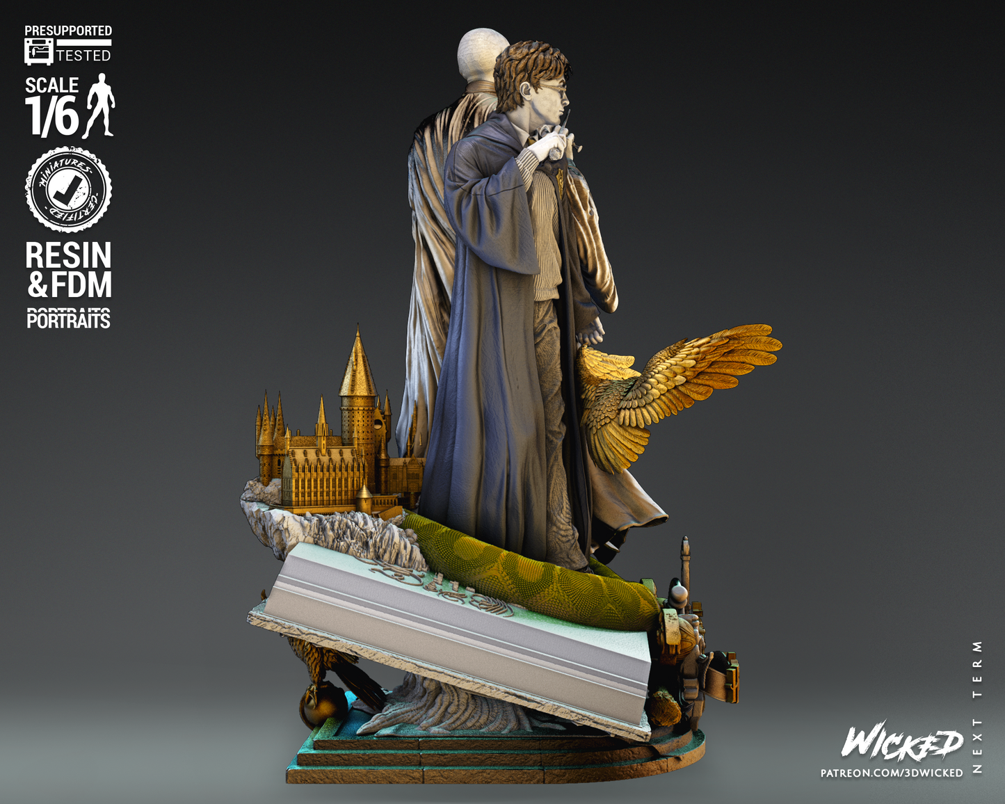 Harry Potter - Voldemort - Diorama by Wicked3D FAN ART