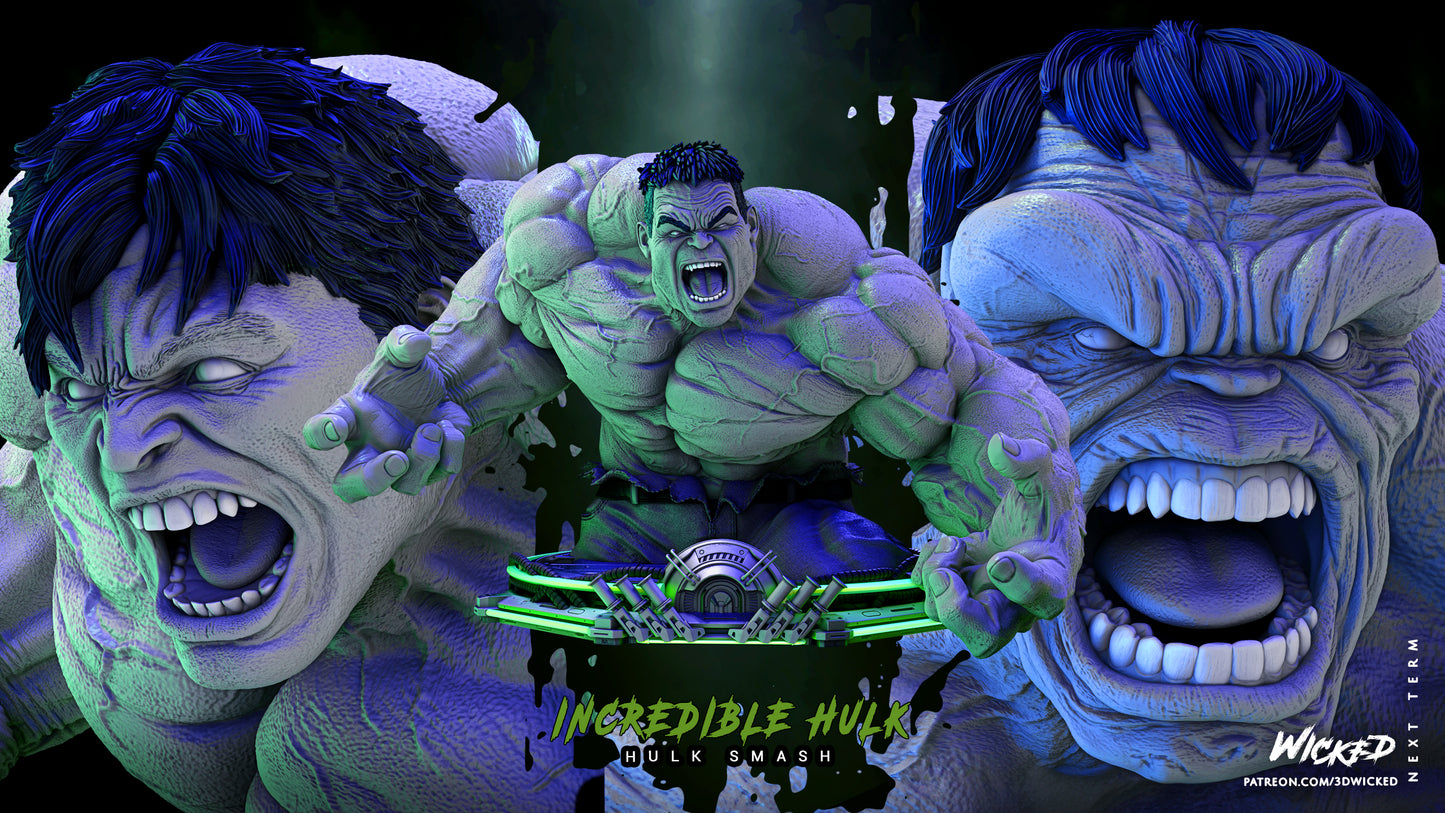 Incredible Hulk - Bust by Wicked3D FAN ART