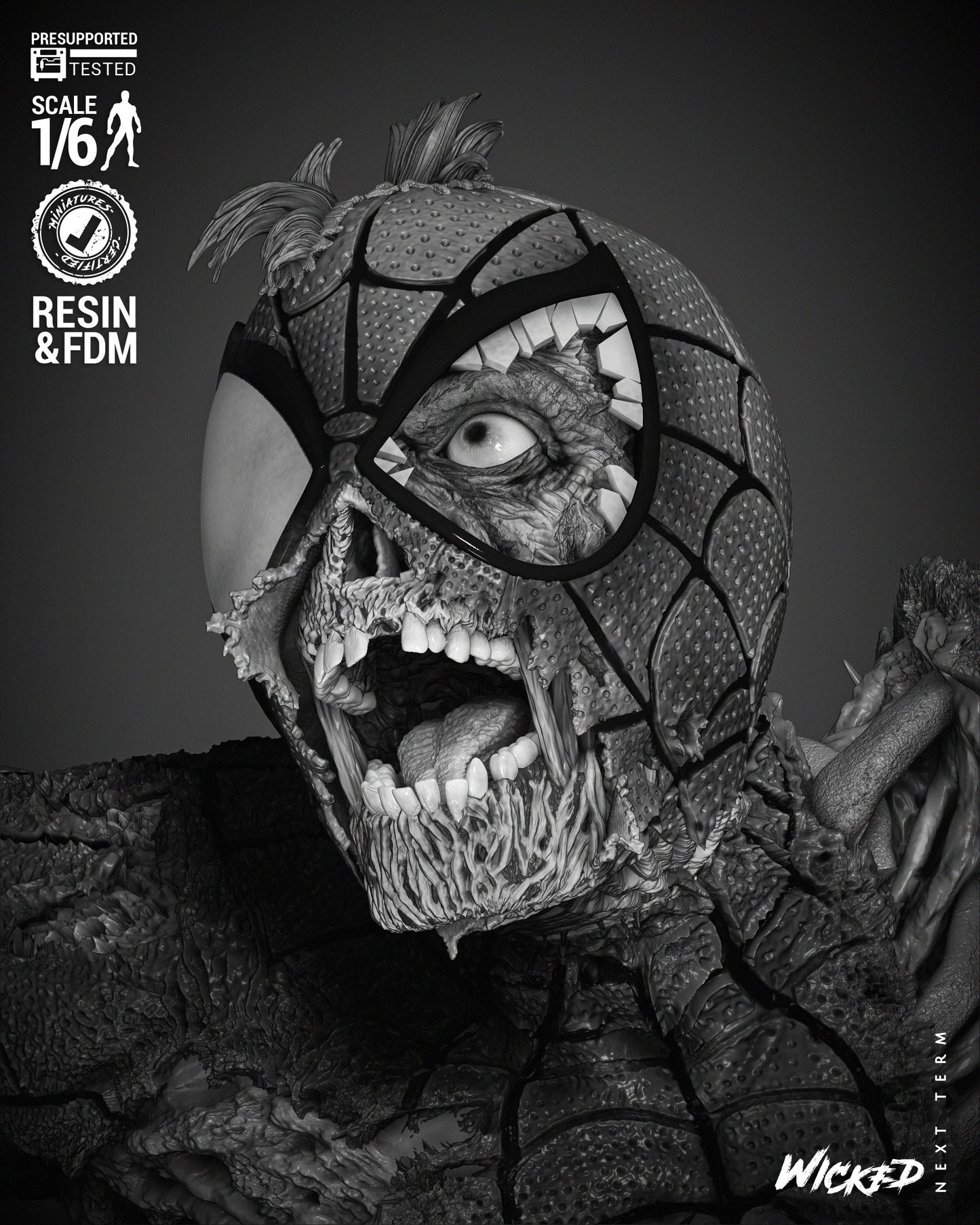 Spiderman Zombie by Wicked3D FAN ART