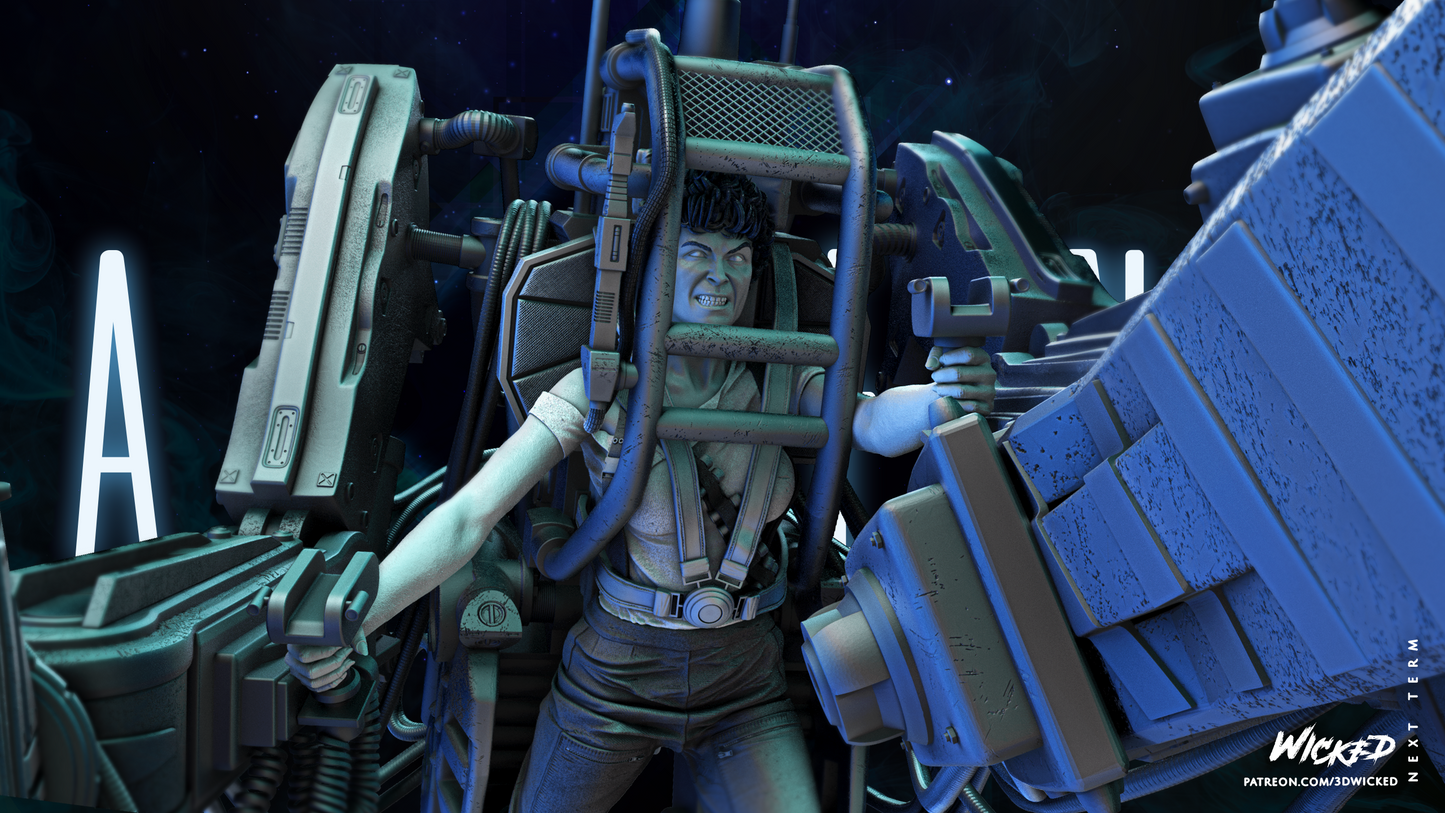 Ripley - Power Loader - Aliens by Wicked3D FAN ART