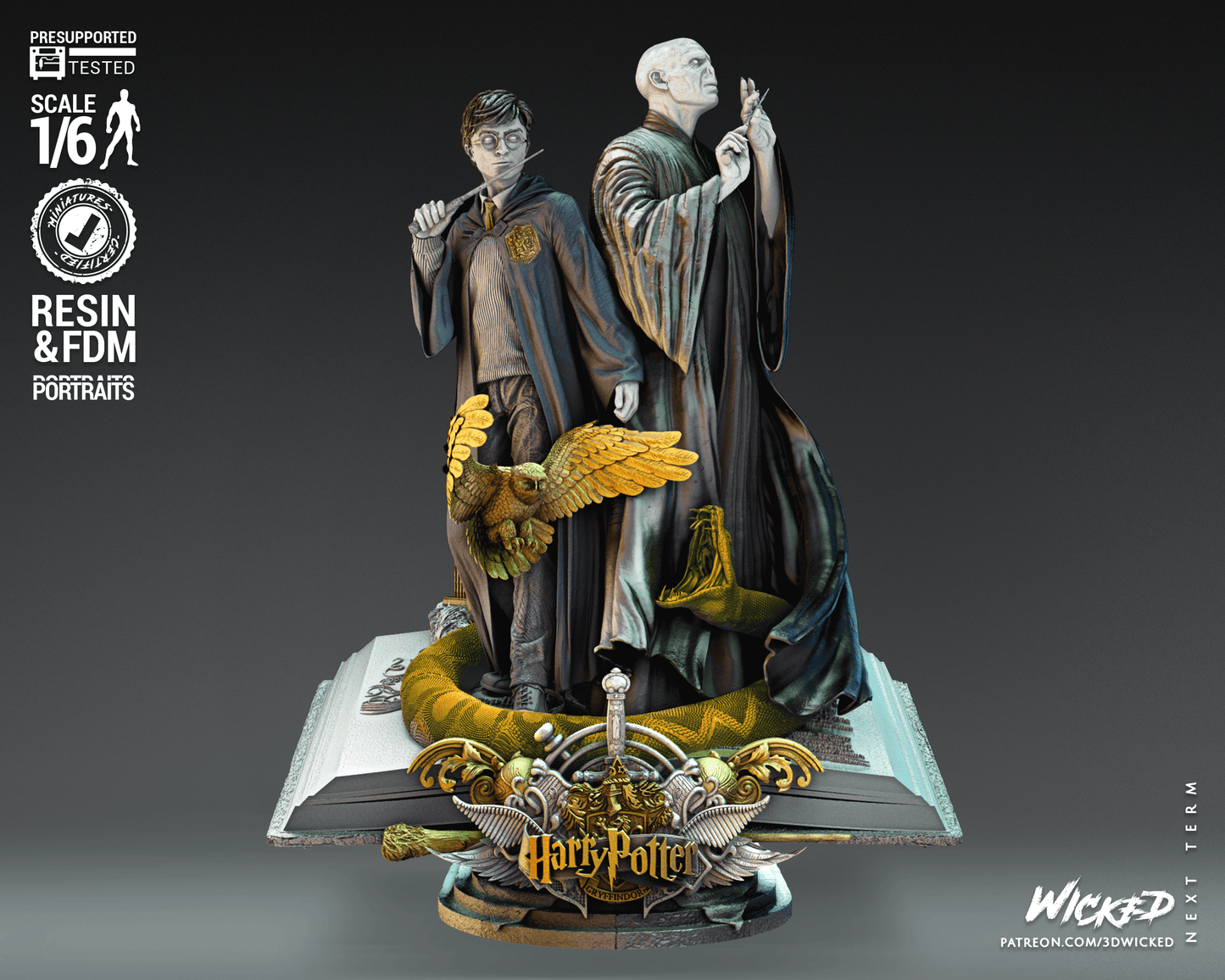 Harry Potter - Voldemort - Diorama by Wicked3D FAN ART