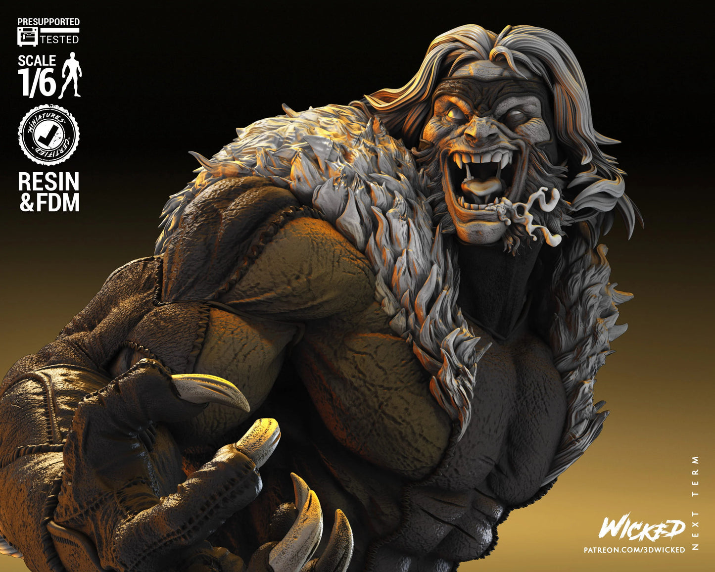 Sabretooth by Wicked3D FAN ART