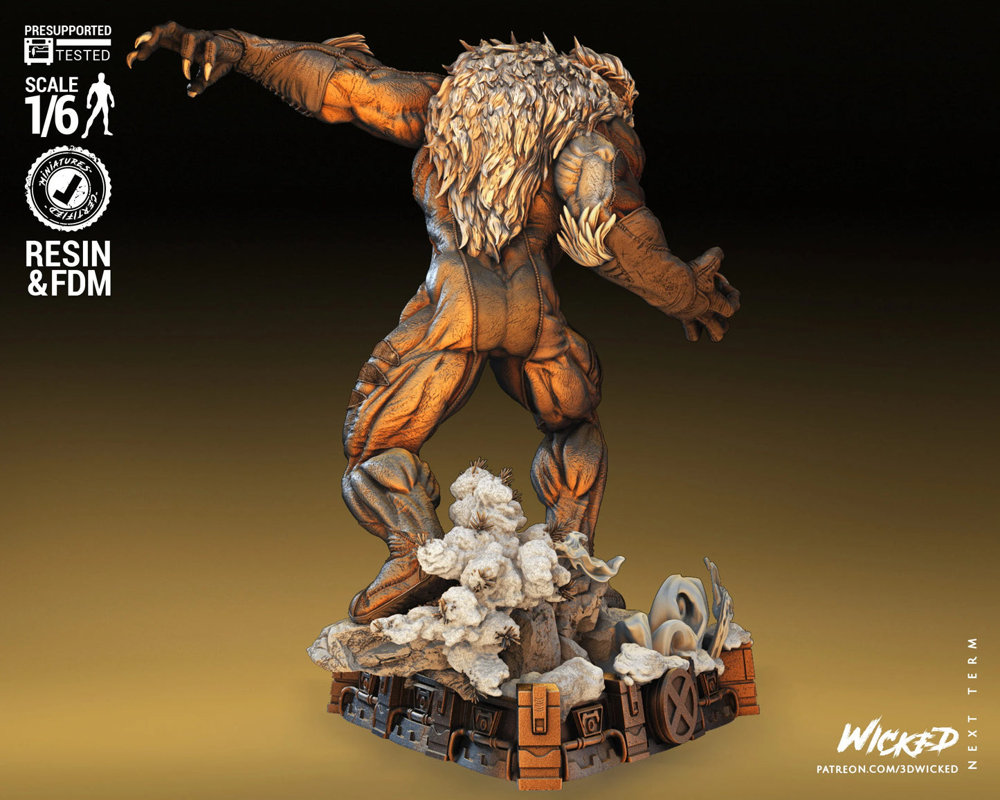 Sabretooth by Wicked3D FAN ART