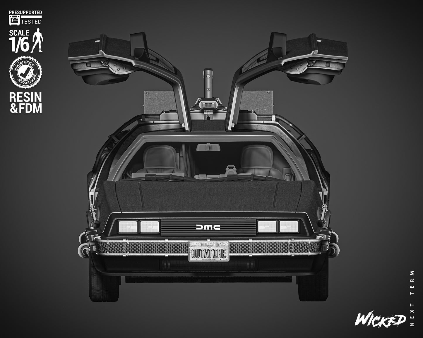 DeLorean - Back To The Future - by Wicked3D FAN ART