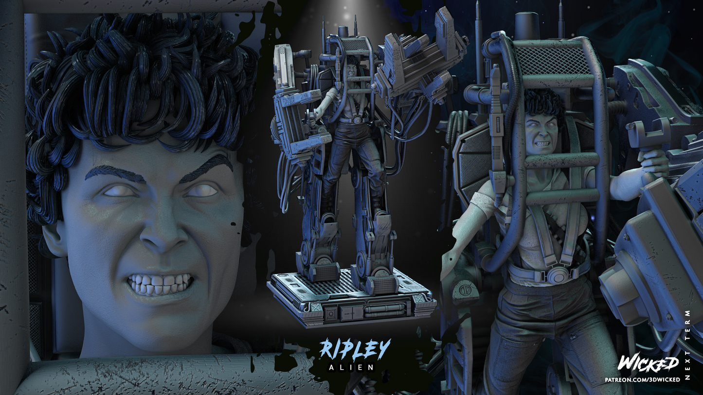 Ripley - Power Loader - Aliens by Wicked3D FAN ART