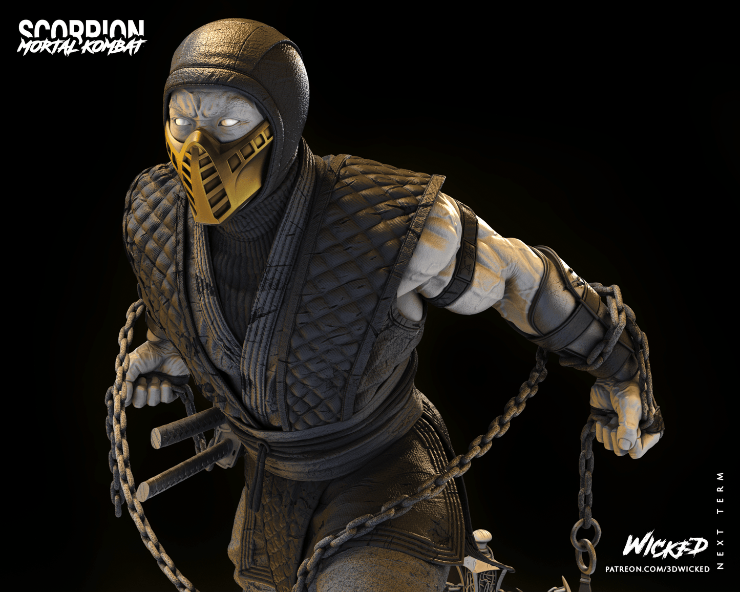 Scorpion - Mortal Kombat by Wicked3D FAN ART