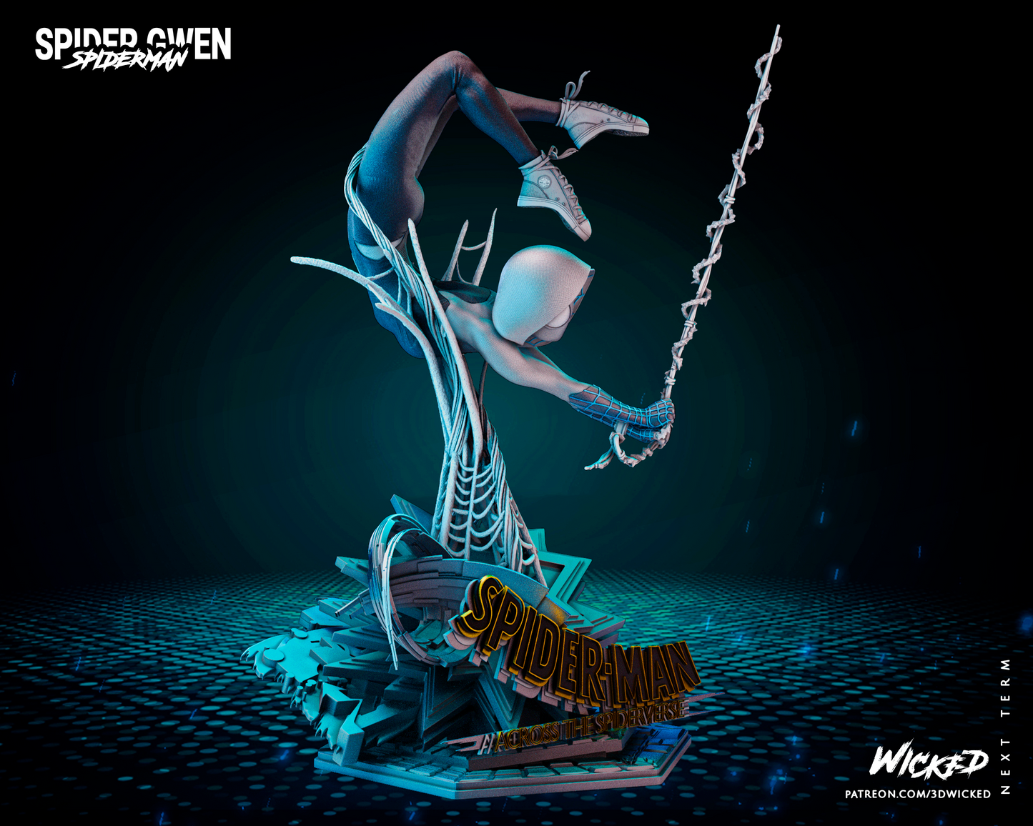 Spider Gwen - Spiderman - Spiderverse by Wicked3D FAN ART