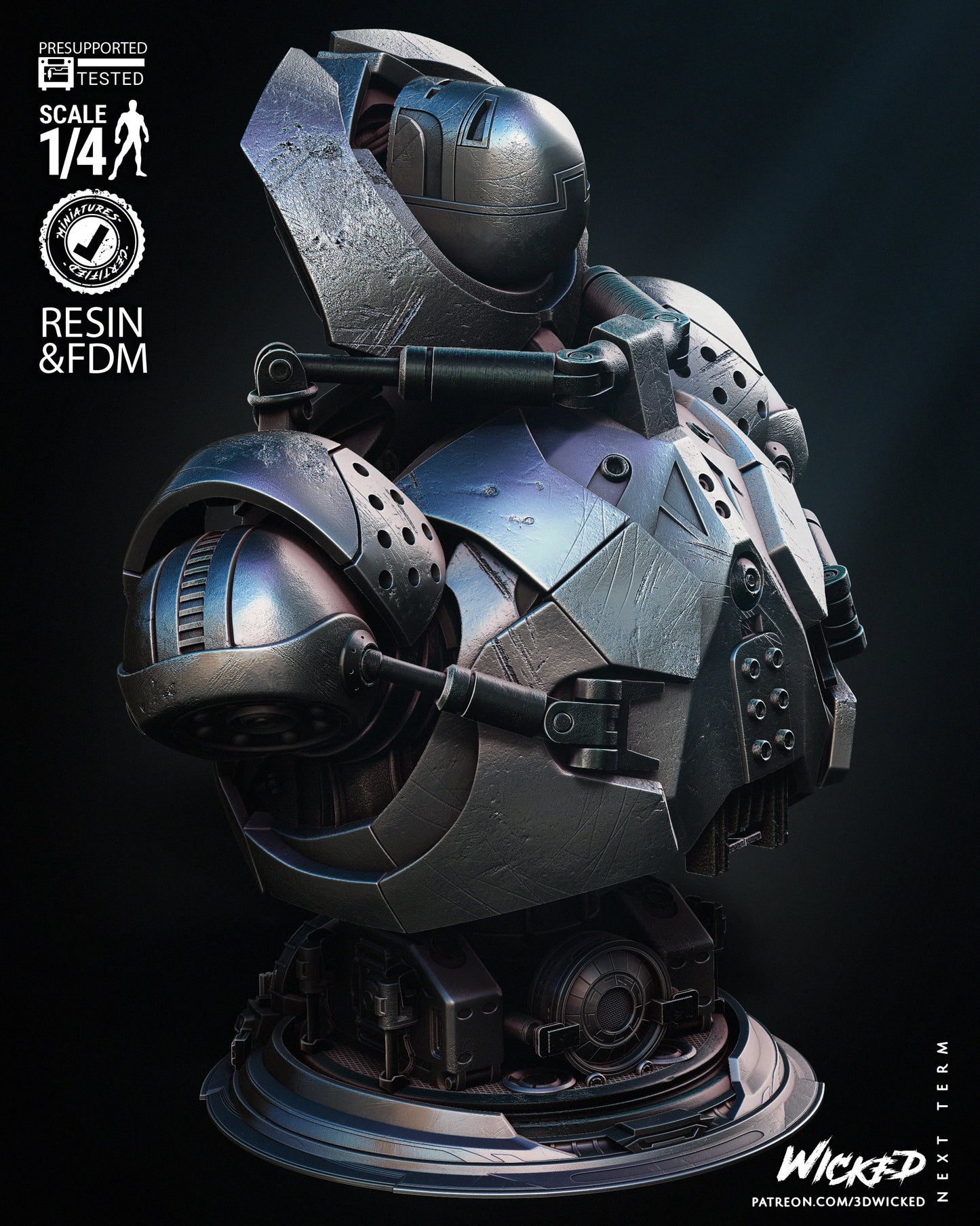 Iron Monger - Bust by Wicked3D FAN ART