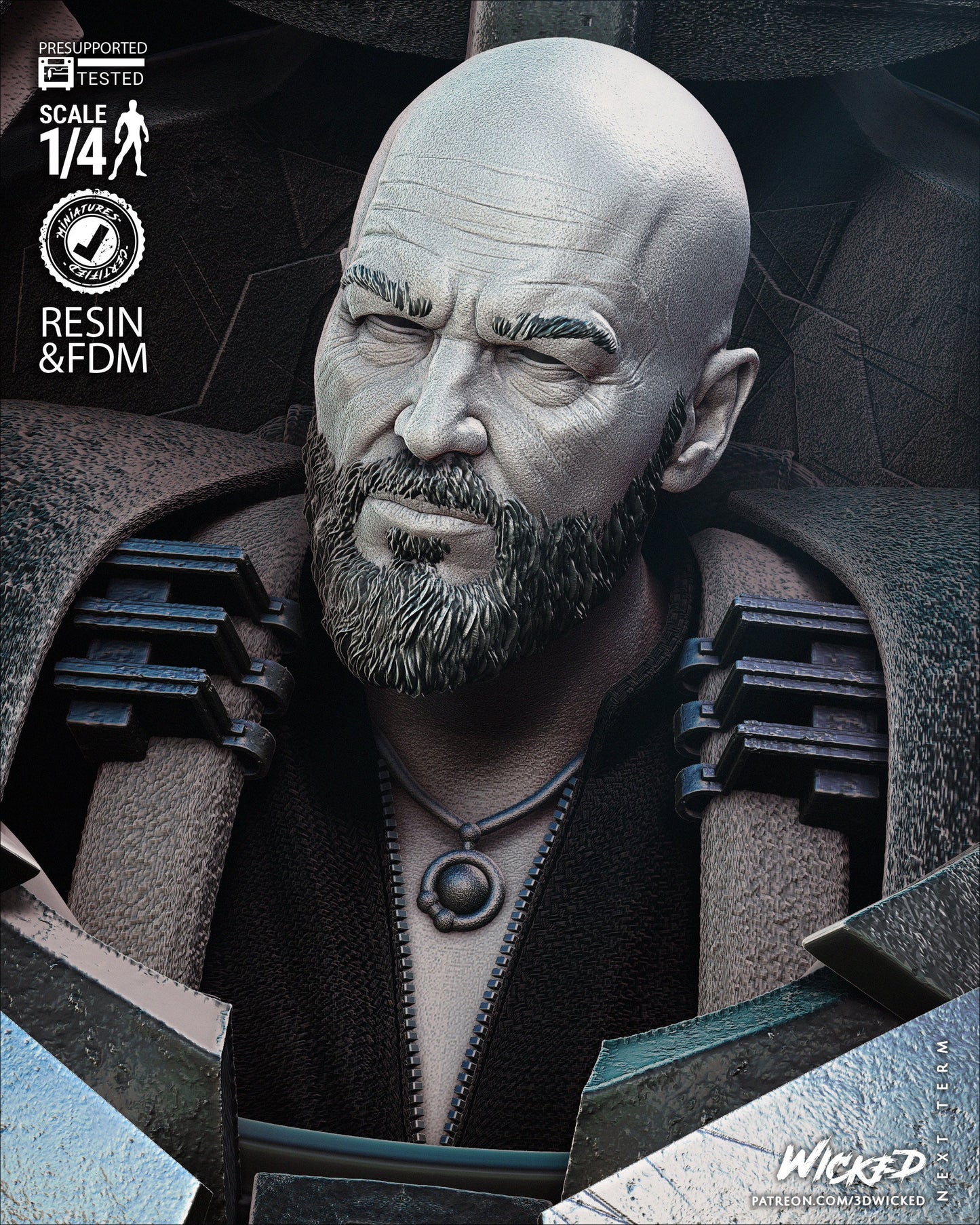 Iron Monger - Bust by Wicked3D FAN ART