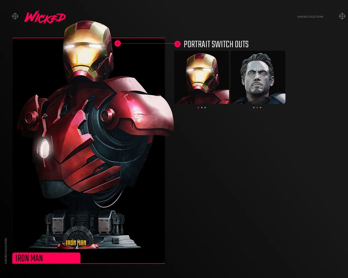 Iron Man - Bust by Wicked3D FAN ART