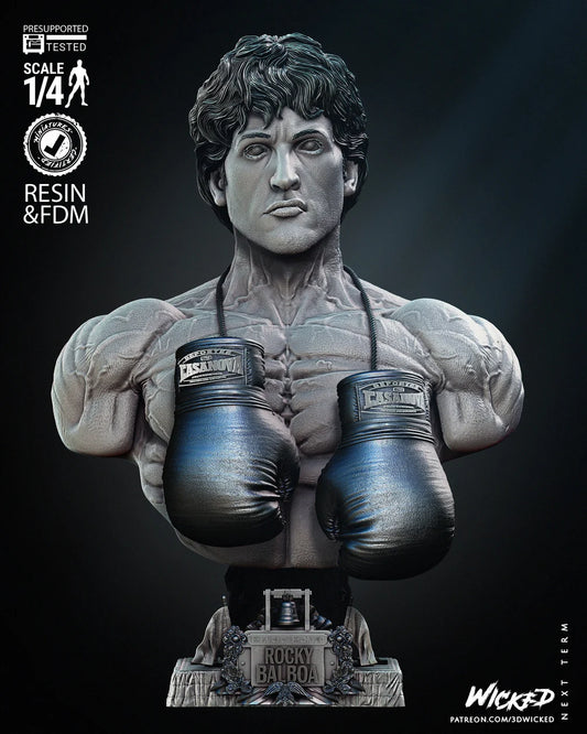 Rocky - Bust by Wicked3D FAN ART