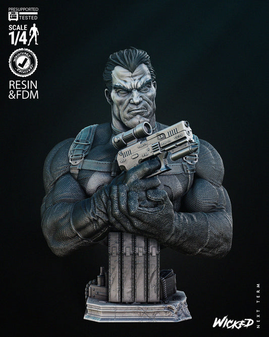 Punisher - Bust by Wicked3D FAN ART