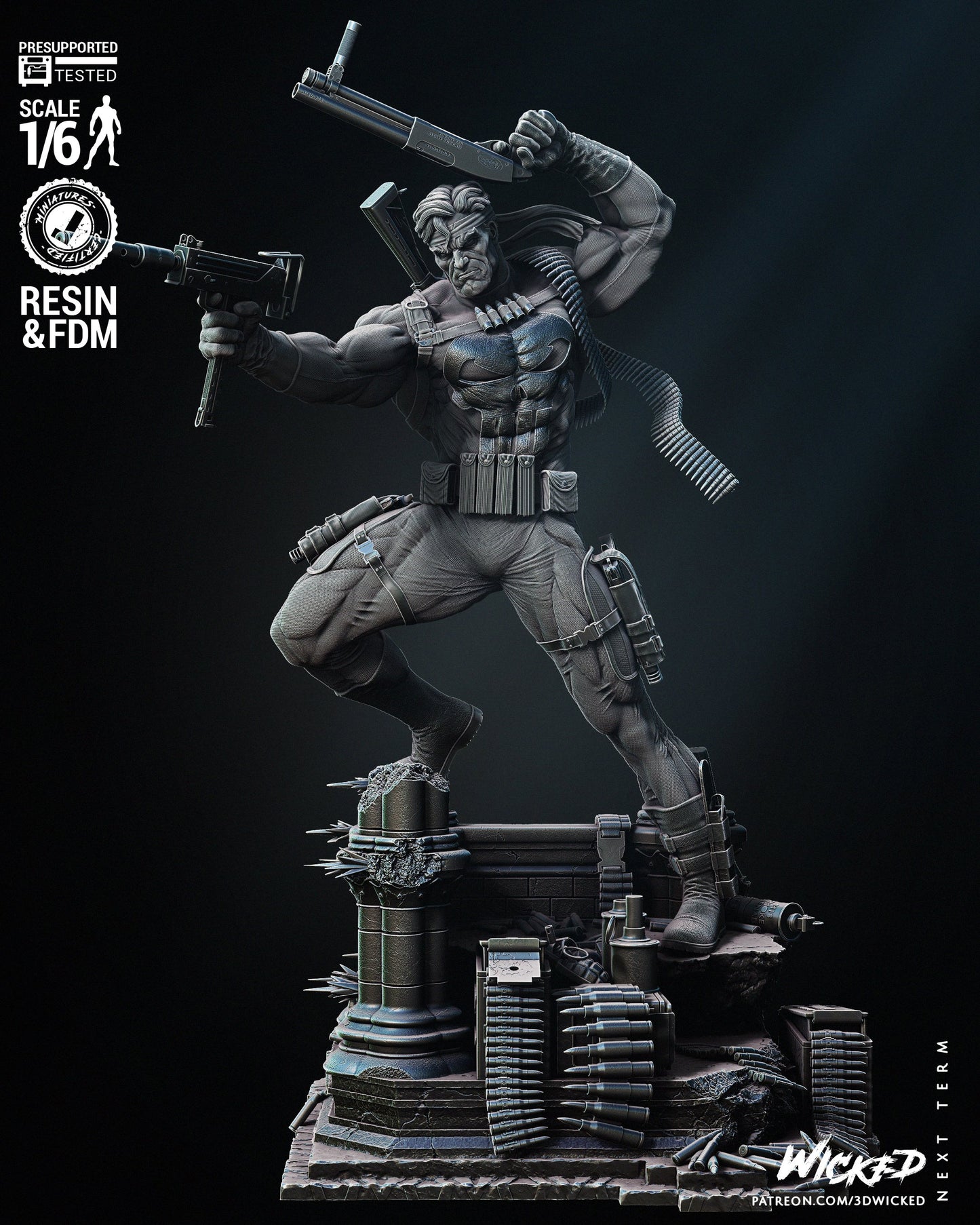 Punisher by Wicked3D FAN ART