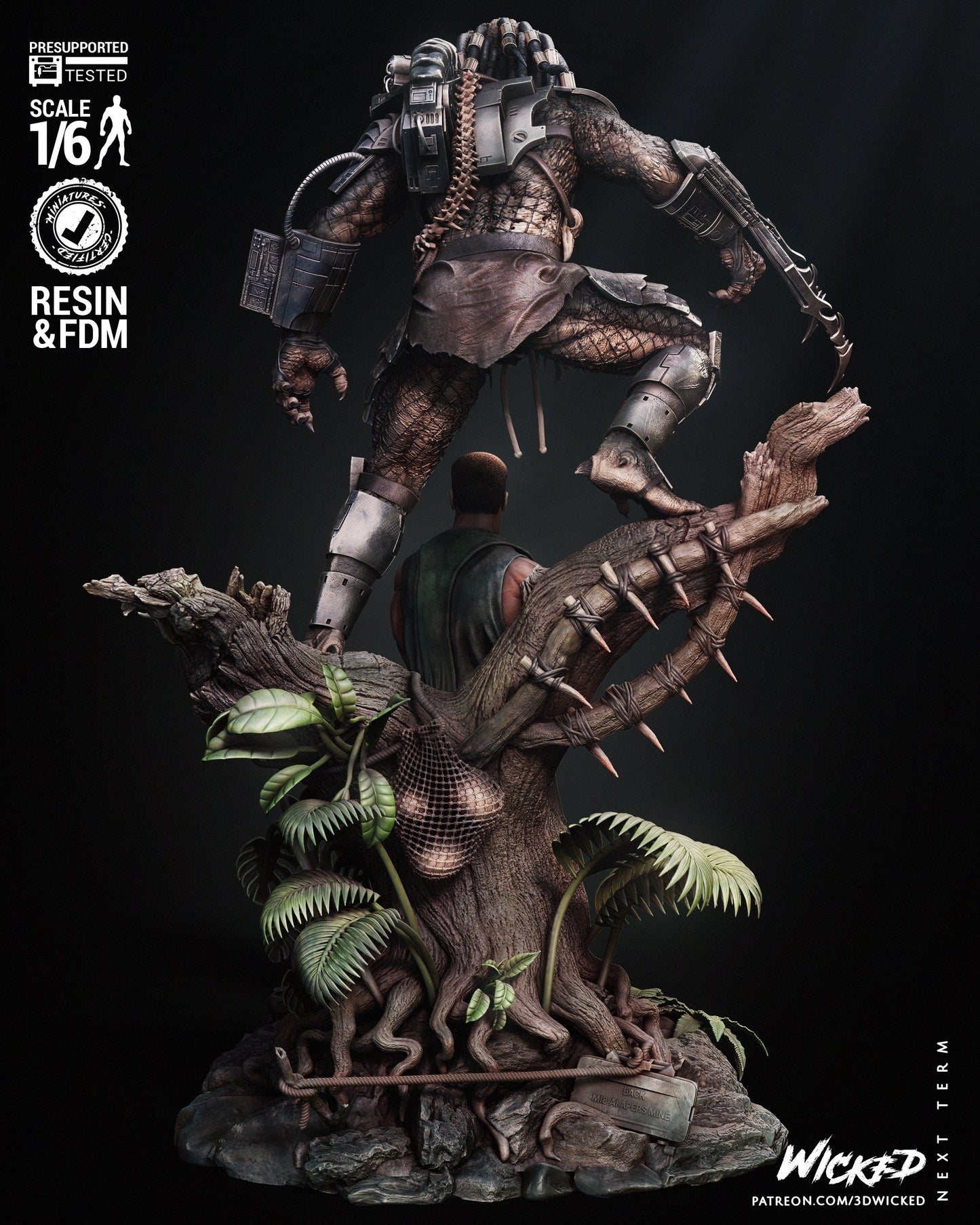 Predator Diorama by Wicked3D FAN ART