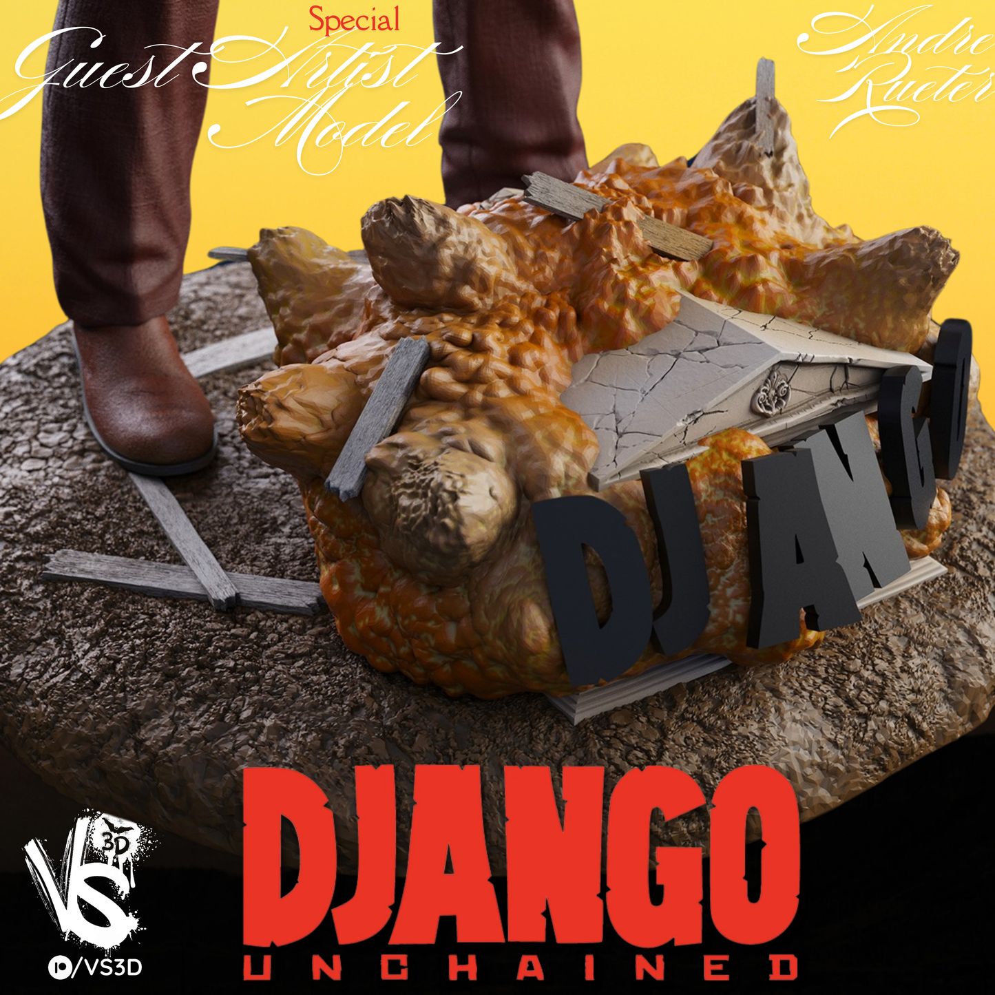 Django Unchained - Jamie Foxx by VS3D FAN ART