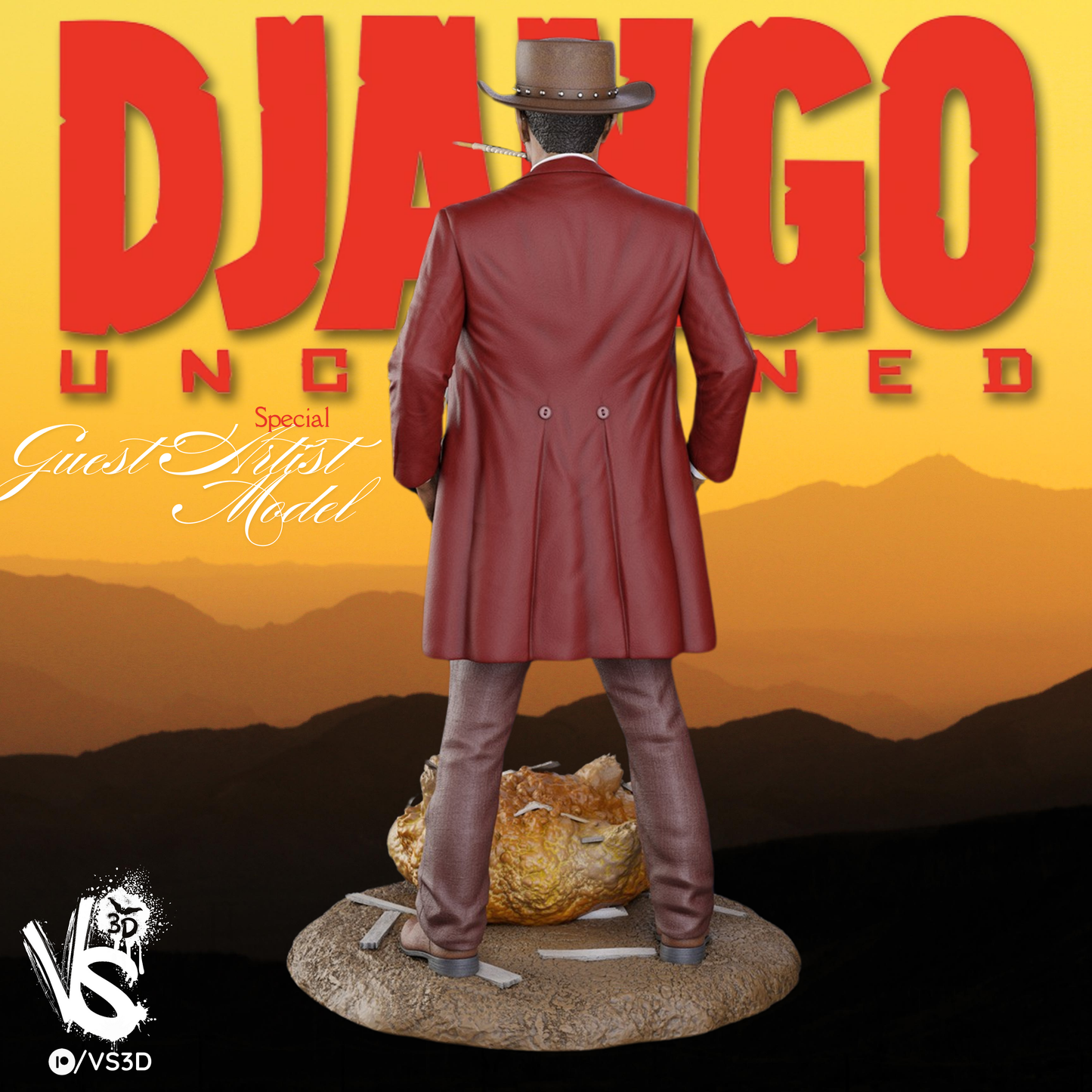 Django Unchained - Jamie Foxx by VS3D FAN ART