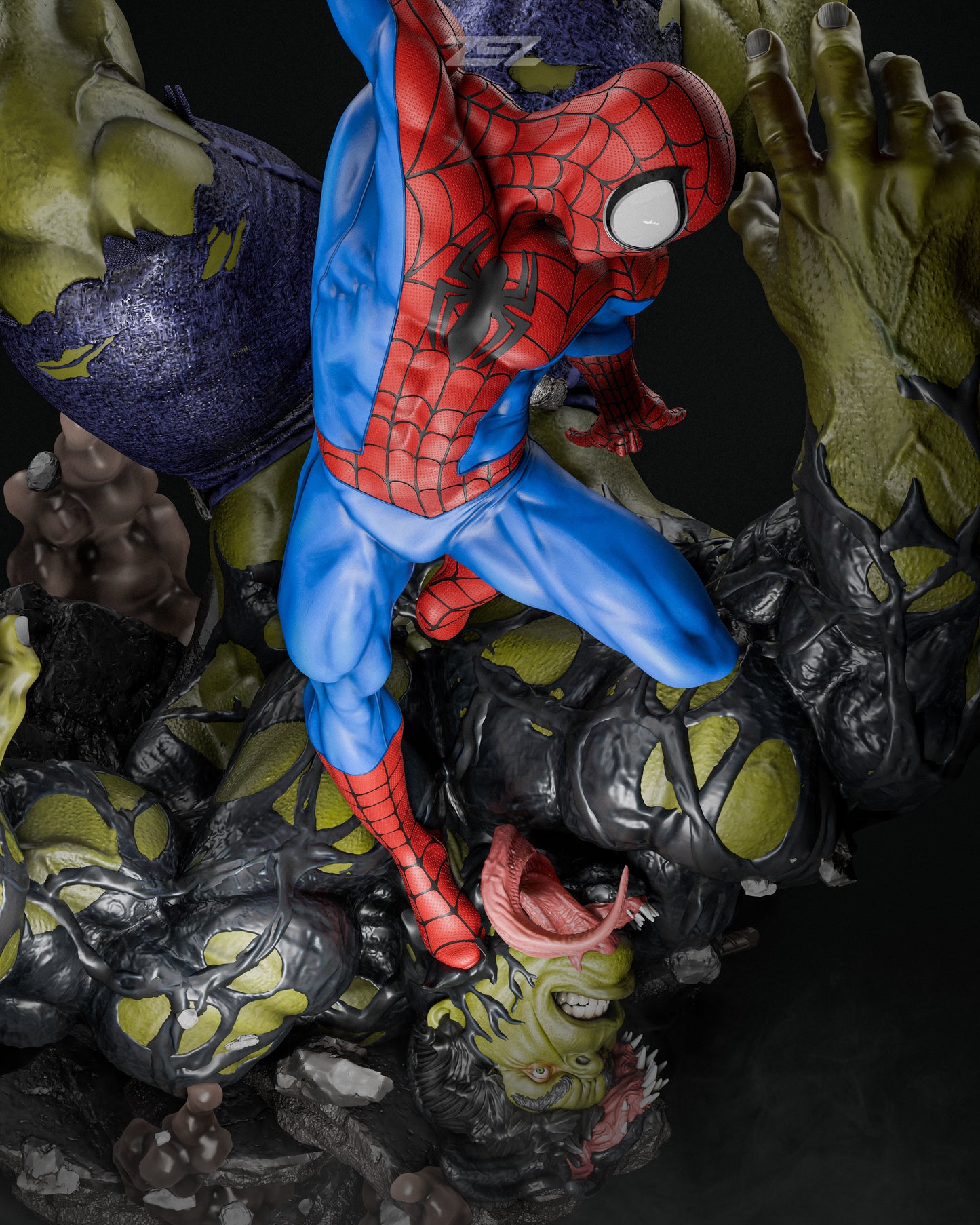 Spiderman vs Venom HULK by ZEZ Studios FAN ART