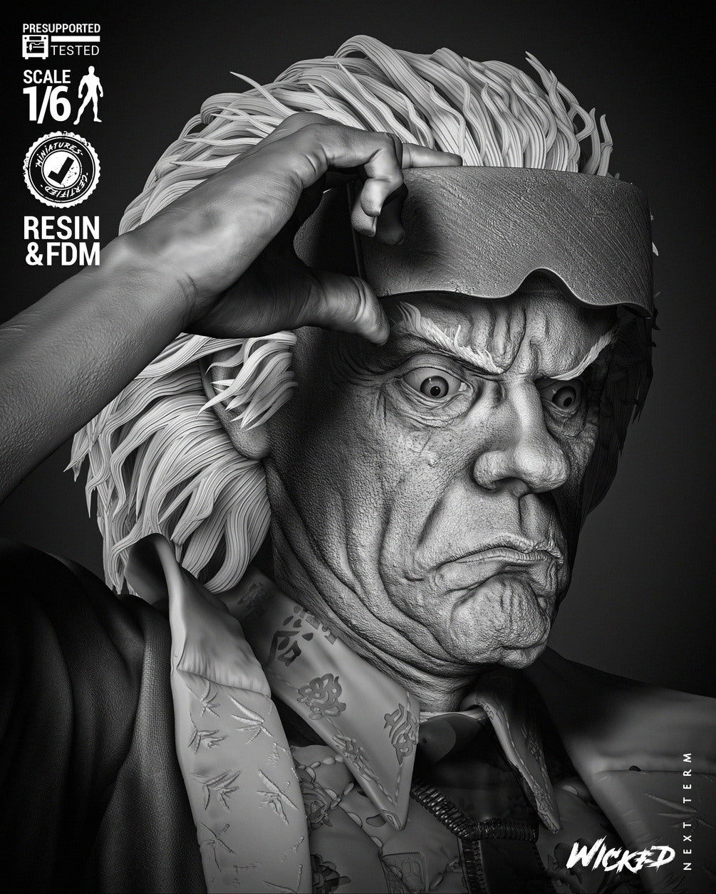 Dr Emmett Brown by Wicked3D FAN ART